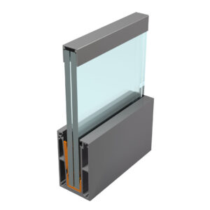 Aluminijski U profil za staklene ograde